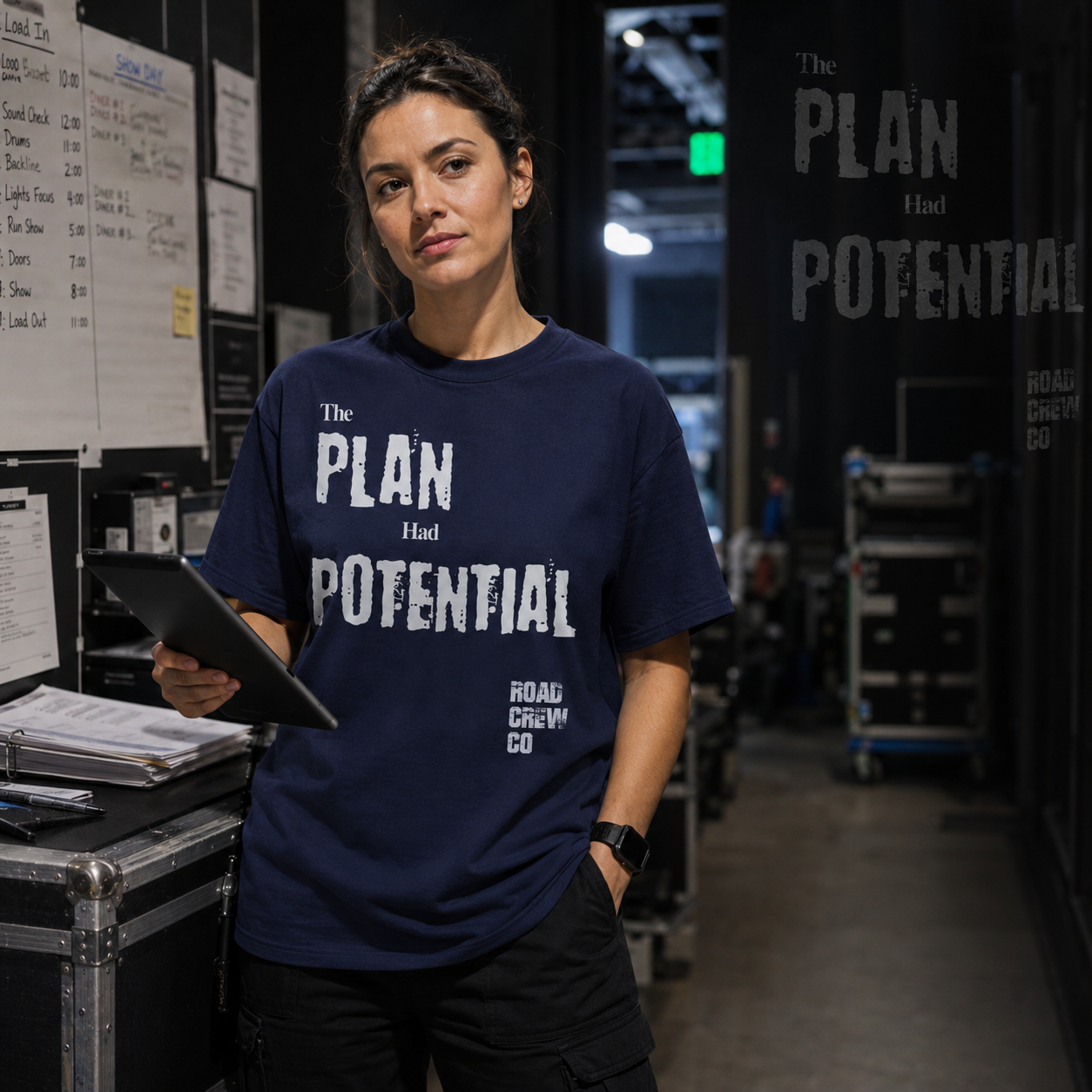 The Plan Had Potential Road Crew Co T-Shirt